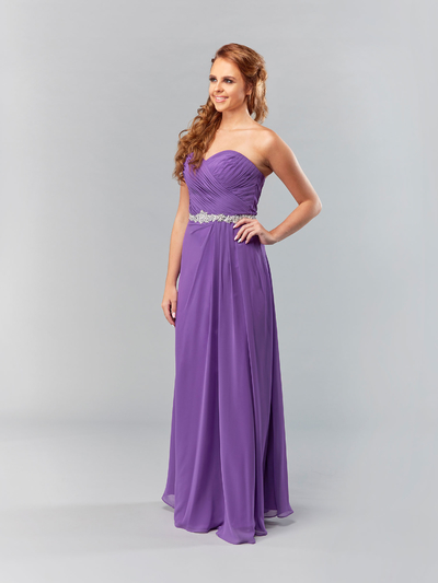 BM002 Cadbury Purple Strapless Chiffon Bridesmaid Dress British   Db File Img 1074 400xauto 